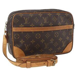 Authentic LOUIS VUITTON Monogram Trocadero 27 Shoulder Bag M51274 LV